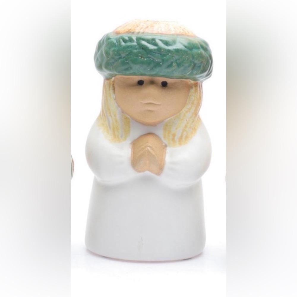 Lisa Larson Lucia candle holder Sweden advent Figurine rorstrand w box